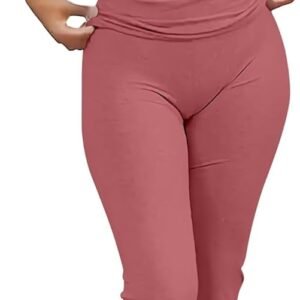Lounge Sets for Women 2 piece Foldover Yoga Flare Leggings Pants Crop Tops Casual  Outfits Matching Tracksuit Set