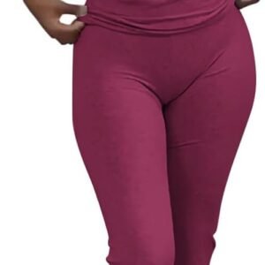 Women's 2 Piece Lounge Outfits Slim Short Sleeve Tops Low Rise Flare Leggings Sets Yoga Sweatsuit