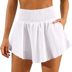 Tennis Skirts for Women with Pocket Golf Skirt Tummy Control Workout Athletic Skirts