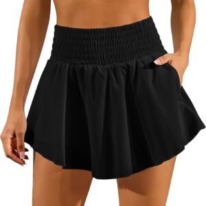 Tennis Skirts for Women with Pocket Golf Skirt Tummy Control Workout Athletic Skirts